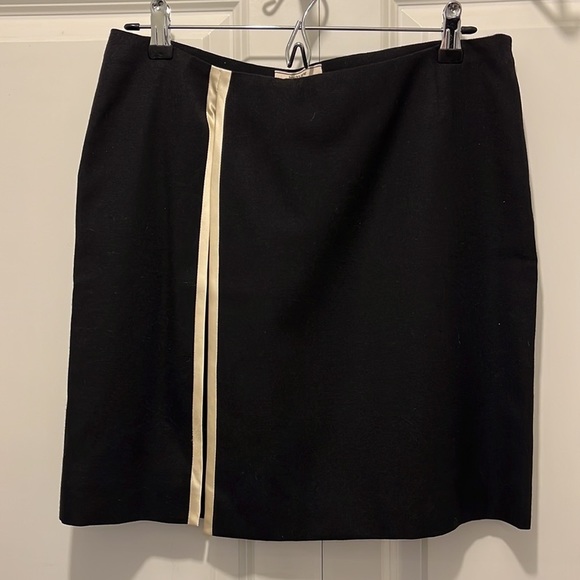 Bouchra Jarrar Black Skirt with White Trim - Picture 1 of 14